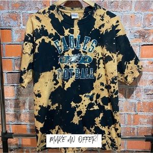 Custom made Eagles acid wash tee